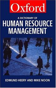 Cover of: A Dictionary of Human Resource Management by Edmund Heery, Mike Noon