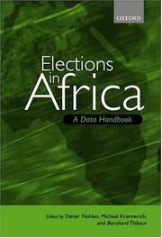 Cover of: Elections in Africa by 