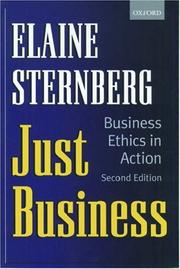 Cover of: Just business by Elaine Sternberg