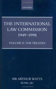 Cover of: The International Law Commission 1949-1998: Volume Two: The Treaties part ii