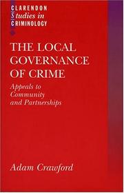 Cover of: The Local Governance of Crime by Adam Crawford