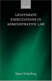 Cover of: Legitimate expectations in administrative law by Søren J. Schønberg