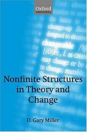 Cover of: Nonfinite structures in theory and change