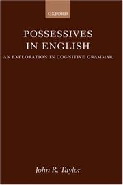 Cover of: Possessives in English: An Exploration in Cognitive Grammar