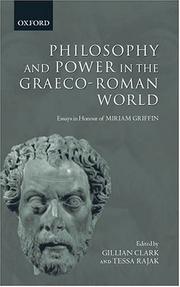Cover of: Philosophy and Power in the Graeco-Roman World by 