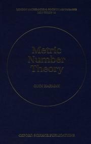 Cover of: Metric number theory