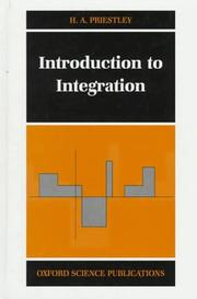 Cover of: Introduction to integration by H. A. Priestley