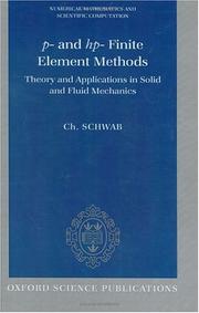 Cover of: P- and hp- finite element methods