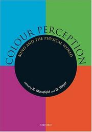 Cover of: Colour perception