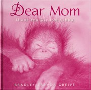 Cover of: Dear Mom Hallmark Edition by 