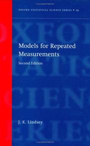Cover of: Models for repeated measurements by James K. Lindsey