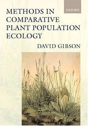 Methods in comparative plant population ecology by David J. Gibson