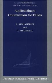 Cover of: Applied Shape Optimization for Fluids (Numerical Mathematics and Scientific Computation)