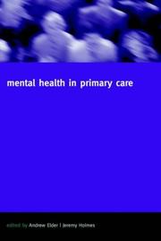 Cover of: Mental Health in Primary Care: A New Approach