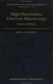 Cover of: High-Resolution Electron Microscopy (Monographs on the Physics and Chemistry of Materials)