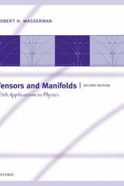Cover of: Tensors and manifolds by Wasserman, Robert