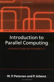Cover of: Introduction to parallel computing by W. P. Petersen