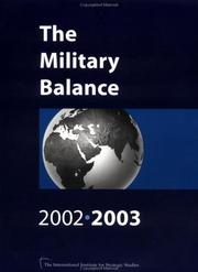 The Military Balance 2002/2003 (Military Balance) by International Institute for Strategic Studies (IISS)