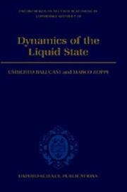 Cover of: Dynamics of the liquid state