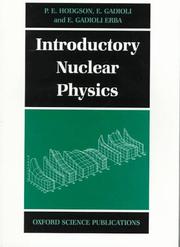 Cover of: Introductory nuclear physics by P. E. Hodgson
