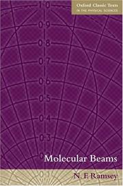 Cover of: Molecular beams by Norman Ramsey