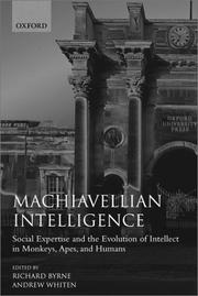 Cover of: Machiavellian Intelligence | 