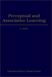 Cover of: Perceptual and associative learning