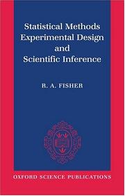 Cover of: Statistical methods, experimental design, and scientific inference