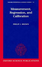 Cover of: Measurement, regression, and calibration