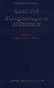 Cover of: Social and biological aspects of ethnicity
