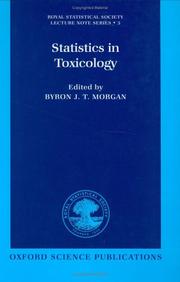 Cover of: Statistics in toxicology: a volume in memory of David A. Williams