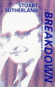 Cover of: Breakdown by Stuart Sutherland