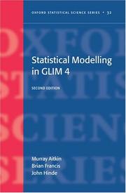 Cover of: Statistical modelling with GLIM 4