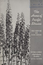 Cover of: The home of Pacific strains, 1942 catalog with cultural directions