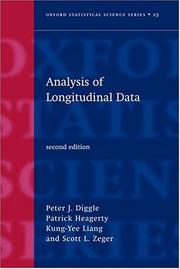 Cover of: Analysis of longitudinal data. by 
