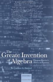 Cover of: The Greate Invention of Algebra by Jacqueline Stedall