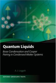 Quantum Liquids by Anthony James Leggett