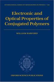 Electronic and optical properties of conjugated polymers by W. Barford