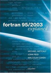 Cover of: Fortran 95/2003 explained by Michael Metcalf