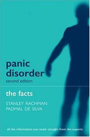 Panic disorder by Stanley Rachman