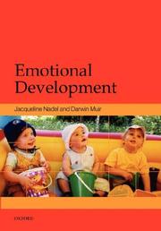 Cover of: Emotional development: recent research advances