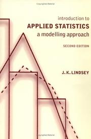 Cover of: Introduction to applied statistics by James K. Lindsey