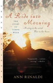 Cover of: A ride into morning by Ann Rinaldi