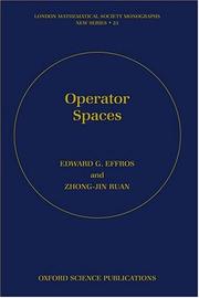 Cover of: Operator Spaces (London Mathematical Society Monographs New Series)