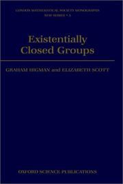 Cover of: Existentially closed groups