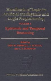 Cover of: Handbook of Logic in Artificial Intelligence and Logic Programming: Volume 4 by Dov M. Gabbay, C. J. Hogger, J. A. Robinson
