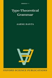 Cover of: Type-theoretical grammar