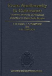 Cover of: From nonlinearity to coherence: universal features of nonlinear behaviour in many-body physics