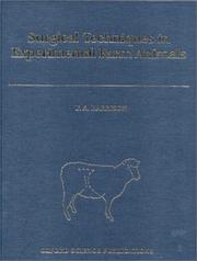 Cover of: Surgical techniques in experimental farm animals by F. A. Harrison