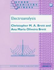 Electroanalysis by Christopher M. A. Brett
